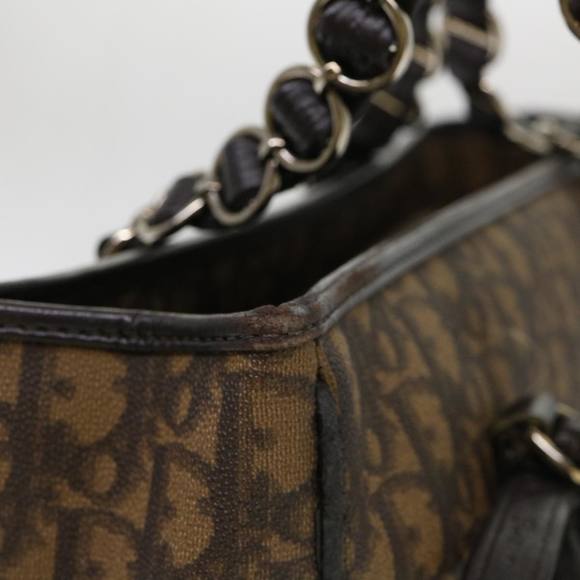 Christian Dior Trotter Canvas Shoulder Bag Brown 02-BO-0076 Auth 39695 - Picture 6 of 16